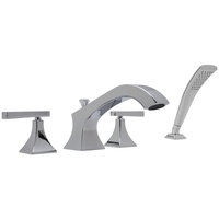  Matheson Deck Mount With Handshower Tub Faucet - Polished Chrome