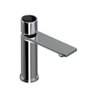  Eclissi Single Hole Bathroom Faucet - Polished Chrome / Matte Black