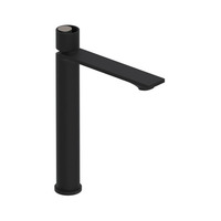  Eclissi Single Hole Bathroom Faucet - Matte Black / Satin Nickel