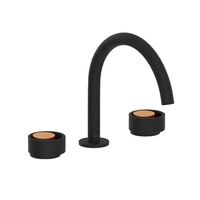 Eclissi 8'' Widespread Bathroom Faucet - Matte Black / Satin Gold