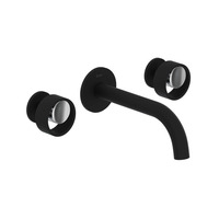  Eclissi Bathroom Sink Faucet Trim Trim Kit - Matte Black / Polished Chrome