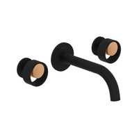  Eclissi Bathroom Sink Faucet Trim Trim Kit - Matte Black / Satin Gold