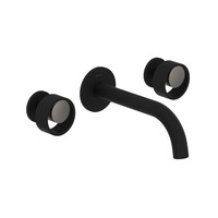 Eclissi Bathroom Sink Faucet Trim Trim Kit - Matte Black / Satin Nickel