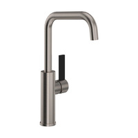  Tuario Single-Hole Bar Faucet - Satin Nickel / Matte Black