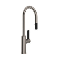  Tuario Single-Hole Bar Faucet - Satin Nickel / Matte Black