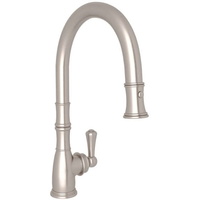  Perrin & Rowe Pull-Out Spray Kitchen Faucet - Satin Nickel