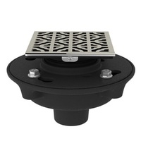  Petal Shower Drain Drain - Polished Nickel