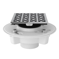  Petal Shower Drain Drain - Polished Chrome