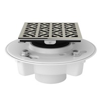  Petal Shower Drain Drain - Polished Nickel