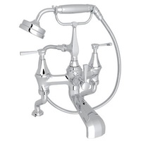  Deco Deck Mount With Handshower Tub Faucet - Polished Chrome