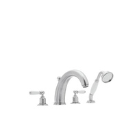  Edwardian Deck Mount With Handshower Tub Faucet - Polished Chrome