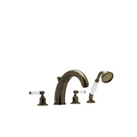  Edwardian Deck Mount With Handshower Tub Faucet - English Bronze