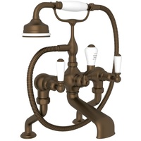  Edwardian Deck Mount With Handshower Tub Faucet - English Bronze