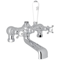  Edwardian Deck Mount Tub Faucet - Polished Chrome