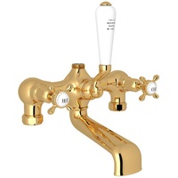  Edwardian Deck Mount Tub Faucet - English Gold