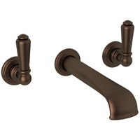  Edwardian Wall Mount Bathroom Faucet Bathroom Faucet - English Bronze