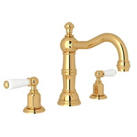  Edwardian 8'' Widespread Bathroom Faucet - English Gold