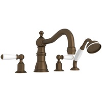  Edwardian Deck Mount With Handshower Tub Faucet - English Bronze