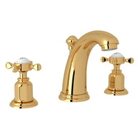  Edwardian 8'' Widespread Bathroom Faucet - English Gold