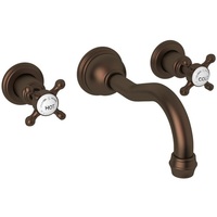  Edwardian Wall Mount Bathroom Faucet Bathroom Faucet - English Bronze