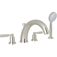  Holborn Deck Mount With Handshower Tub Faucet - Polished Nickel