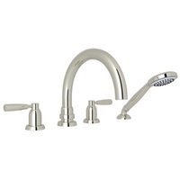  Holborn Deck Mount With Handshower Tub Faucet - Polished Nickel