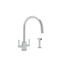 Two Handle Kitchen Faucet 2 Hole