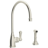  Georgian Era Single Handle Kitchen Faucet - Polished Nickel