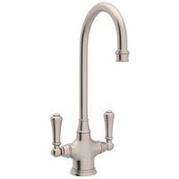  Georgian Era Single-Hole Bar Faucet - Satin Nickel