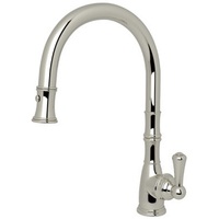  Georgian Era Pull-Out Spray Kitchen Faucet - Polished Nickel