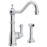  Edwardian Single Handle Kitchen Faucet - Polished Chrome