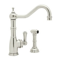  Edwardian Single Handle Kitchen Faucet - Polished Nickel