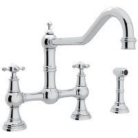  Edwardian Two-Handle Kitchen Faucet - Polished Chrome