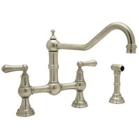  Edwardian Two-Handle Kitchen Faucet - Satin Nickel