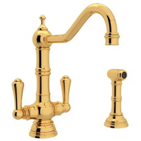 Two Handle Kitchen Faucet 2 Hole