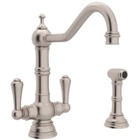  Edwardian Two-Handle Kitchen Faucet - Satin Nickel