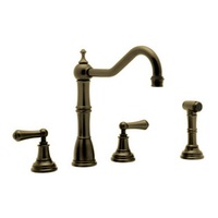 Two Handle Kitchen Faucet 4 Hole