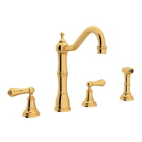 Two Handle Kitchen Faucet 4 Hole