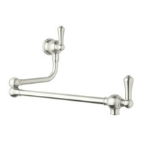  Georgian Era Pot Filler Kitchen Faucet - Polished Nickel