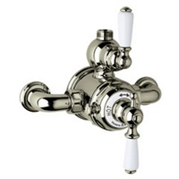  Edwardian Thermostatic/Volume Control Custom Shower Valve - Satin Nickel
