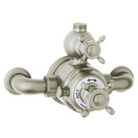  Edwardian Thermostatic/Volume Control Custom Shower Valve - Satin Nickel