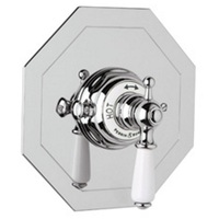  Edwardian Thermostatic Valve Trim Trim Kit - Polished Chrome