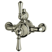  Georgian Era Thermostatic/Volume Control Custom Shower Valve - Satin Nickel