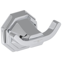  Deco Robe Hook Bathroom Accessory - Polished Chrome