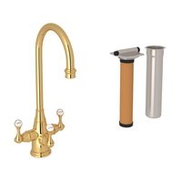  Georgian Era Water Filtration Faucet Kitchen Faucet - English Gold