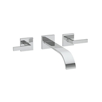  Wave Wall Mount Whirlpool Faucet Tub Faucet - Polished Chrome