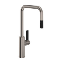  Tuario Pull-Out Spray Kitchen Faucet - Satin Nickel / Matte Black