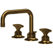 Rohl RMB2009DMAG2 Antique Gold 8'' Widespread Bathroom Sink Faucet