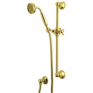 R1301EIB Spa Hand Held Shower - Slide Bar Mount Shower Accessory - Italian Brass R1301EIB Spa Hand Held Shower - Slide Bar Mount Shower Accessory - Italian Brass