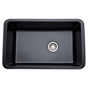 R630763 Allia White/Color Undermount - Single Bowl Kitchen Sink - Matte Black